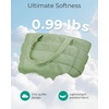 image:imageBAGSMART Tote Bag for Women Lightweight Puffy Tote Bag with Compartments Shoulder Bag Handbag for Travel Work Gym  LightweightGreen