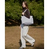 image:imageBAGSMART Tote Bag for Women Lightweight Puffy Tote Bag with Compartments Shoulder Bag Handbag for Travel Work Gym  LightweightLight Gray