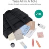 image:imageBAGSMART Tote Bag for Women Lightweight Puffy Tote Bag with Compartments Shoulder Bag Handbag for Travel Work Gym  LightweightMisty Teal