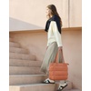 image:imageBAGSMART Tote Bag for Women Lightweight Puffy Tote Bag with Compartments Shoulder Bag Handbag for Travel Work Gym  LightweightOrange