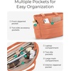 image:imageBAGSMART Tote Bag for Women Lightweight Puffy Tote Bag with Compartments Shoulder Bag Handbag for Travel Work Gym  LightweightOrange