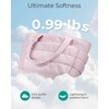 image:imageBAGSMART Tote Bag for Women Lightweight Puffy Tote Bag with Compartments Shoulder Bag Handbag for Travel Work Gym  LightweightPink