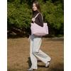image:imageBAGSMART Tote Bag for Women Lightweight Puffy Tote Bag with Compartments Shoulder Bag Handbag for Travel Work Gym  LightweightPink