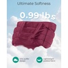 image:imageBAGSMART Tote Bag for Women Lightweight Puffy Tote Bag with Compartments Shoulder Bag Handbag for Travel Work Gym  LightweightVintage Berry
