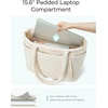 image:imageBAGSMART Tote Bag for Women Puffer Tote Bag with Zipper Large Quilted Shoulder Bag with Compartments for Travel Work GymCoffee