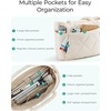 image:imageBAGSMART Tote Bag for Women Puffer Tote Bag with Zipper Large Quilted Shoulder Bag with Compartments for Travel Work GymCoffee