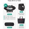 image:imageBAGSMART Tote Bag for Women Tote Bag with Zipper Work Tote with Compartments Nurse Shoulder Hanbag for Travel GymAblackmedium28l