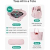 image:imageBAGSMART Tote Bag for Women Tote Bag with Zipper Work Tote with Compartments Nurse Shoulder Hanbag for Travel GymBbaby Pinkmedium28l