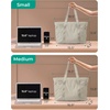 image:imageBAGSMART Tote Bag for Women Tote Bag with Zipper Work Tote with Compartments Nurse Shoulder Hanbag for Travel GymCgrayish Brownmedium28l