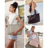 image:imageBAGSMART Tote Bag for Women Tote Bag with Zipper Work Tote with Compartments Nurse Shoulder Hanbag for Travel GymCgrayish Brownmedium28l