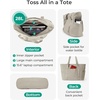 image:imageBAGSMART Tote Bag for Women Tote Bag with Zipper Work Tote with Compartments Nurse Shoulder Hanbag for Travel GymCgrayish Brownmedium28l