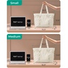 image:imageBAGSMART Tote Bag for Women Tote Bag with Zipper Work Tote with Compartments Nurse Shoulder Hanbag for Travel GymDbeigemedium28l
