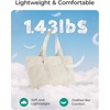 image:imageBAGSMART Tote Bag for Women Tote Bag with Zipper Work Tote with Compartments Nurse Shoulder Hanbag for Travel GymDbeigemedium28l
