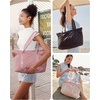 image:imageBAGSMART Tote Bag for Women Tote Bag with Zipper Work Tote with Compartments Nurse Shoulder Hanbag for Travel GymEdark Pinksmall24l