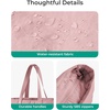 image:imageBAGSMART Tote Bag for Women Tote Bag with Zipper Work Tote with Compartments Nurse Shoulder Hanbag for Travel GymEdark Pinksmall24l