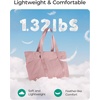image:imageBAGSMART Tote Bag for Women Tote Bag with Zipper Work Tote with Compartments Nurse Shoulder Hanbag for Travel GymEdark Pinksmall24l