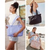 image:imageBAGSMART Tote Bag for Women Tote Bag with Zipper Work Tote with Compartments Nurse Shoulder Hanbag for Travel GymFpurplemedium28l