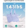 image:imageBAGSMART Tote Bag for Women Tote Bag with Zipper Work Tote with Compartments Nurse Shoulder Hanbag for Travel GymFpurplemedium28l