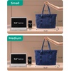 image:imageBAGSMART Tote Bag for Women Tote Bag with Zipper Work Tote with Compartments Nurse Shoulder Hanbag for Travel GymGnavy Bluesmall24l