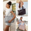 image:imageBAGSMART Tote Bag for Women Tote Bag with Zipper Work Tote with Compartments Nurse Shoulder Hanbag for Travel GymKgreysmall24l
