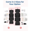 image:imageBAGSMART Travel Toiletry Bag with Jewelry Organizer Hanging Travel Bag for Toiletries Puffy Makeup Cosmetic Bag Organizer Carryon Travel Accessories Essentials BlackLBlack2