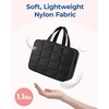 image:imageBAGSMART Travel Toiletry Bag with Jewelry Organizer Hanging Travel Bag for Toiletries Puffy Makeup Cosmetic Bag Organizer Carryon Travel Accessories Essentials BlackLBlack2