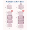 image:imageBAGSMART Travel Toiletry Bag with Jewelry Organizer Hanging Travel Bag for Toiletries Puffy Makeup Cosmetic Bag Organizer Carryon Travel Accessories Essentials BlackLPink2