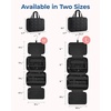 image:imageBAGSMART Travel Toiletry Bag with Jewelry Organizer Hanging Travel Bag for Toiletries Puffy Makeup Cosmetic Bag Organizer Carryon Travel Accessories Essentials BlackLBlack2