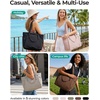 image:imageBAGSMART Yoga Pilates Tote Bag for Women with Knotted Handle Gym Bag  23L lightweight amp waterproof shoulder sling bag gym bag with yoga mat holder for 156 Laptop ideal for work travelBlack