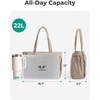 image:imageBAGSMART Yoga Pilates Tote Bag for Women with Knotted Handle Gym Bag  23L lightweight amp waterproof shoulder sling bag gym bag with yoga mat holder for 156 Laptop ideal for work travelChocolate