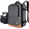 image:imageBAGSMART 37L Compression Travel Backpack Expandable Carry On Backpack with Packing Cubes Water Resistant Weekender Backpack Fits 17 Inch laptop Luggage Daypack with Shoe Bag GreyGrey
