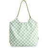 Blue-gray-green Checkerboard Pattern