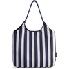 image:imageBAGSMART Beach Bags for Women Beach Tote Bag Beach Bag with Zipper Travel Tote Bag for Women Sandproof Swim Pool Bag  Packable Beach BagNavy Stripes