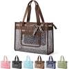 image:imageBAGSMART Beach Tote Bag for Women Personalized Teacher Appreciation Gifts  Selfstanding Sandproof Mesh Bag Custom Jute Gift Tote w Stencils amp Markers Monogrammed Gift Bag Travel Cruise EssentialsLeopard Print