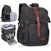 image:imageBAGSMART Camera Backpack DSLR Camera Bag Waterproof Camera Bag Backpack for Photographers Fit up to 15 Laptop with Rain Cover and Tripod Holder Ivory WhiteBblacksingle Buckle