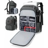 image:imageBAGSMART Camera Bag for Photographers Professional Camera Bag Fits up to 156 Laptop DSLRDronesTripod Camera Case with Rain Cover BlackLight Grey