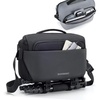 image:imageBAGSMART Camera Sling Bag Small Camera Bags for Photographers with Tripod Holder Waterproof DSLRSLRMirrorless Camera Bags Crossbody with Rain Cover Compatible with Canon Sony Nikon BeigeBlack