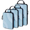 image:imageBAGSMART Compression Packing Cubes 6 Set4 Set2 Set Travel Packing Cubes for Carry on Suitcases Compression Suitcase Organizers Bag Set amp Travel Cubes for Luggage Lightweight Packing OrganizersSky Blue