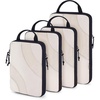image:imageBAGSMART Compression Packing Cubes 6 Set4 Set2 Set Travel Packing Cubes for Carry on Suitcases Compression Suitcase Organizers Bag Set amp Travel Cubes for Luggage Lightweight Packing OrganizersWhite Opal