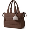 image:imageBAGSMART Diaper Bag Tote Hospital Bag for Labor Delivery Puffy Maternity Travel Diaper Tote Baby Bag with Pacifier CaseCoffee