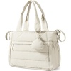 image:imageBAGSMART Diaper Bag Tote Hospital Bag for Labor Delivery Puffy Maternity Travel Diaper Tote Baby Bag with Pacifier CaseLight Beige