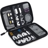 image:imageBAGSMART Large Electronics Travel Organizer Case Tech Accessories Cord Storage Bag for Phone Power Bank SD Card Cables BlackBlack