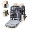 image:imageBAGSMART Small Camera Backpack DSLR SLR Small Camera Bag Fits 13 Inch Laptop Camera Backpack with Rain Cover amp Tripod HolderBeige
