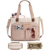image:imageBAGSMART Small Tote Bag for Women 13 Laptop Canvas Work Bag with Zipper  30oz40oz Tumble amp 11 Pockets Travel Tote TeachersNurses Lightweight Canvas or WaterResistant Puffer Taslon Crossbody BagLarge Khaki