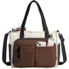 image:imageBAGSMART Small Tote Bag for Women 13 Laptop Canvas Work Bag with Zipper  30oz40oz Tumble amp 11 Pockets Travel Tote TeachersNurses Lightweight Canvas or WaterResistant Puffer Taslon Crossbody BagLarge Mocha Brown