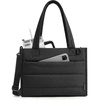 image:imageBAGSMART Small Tote Bag for Women Puffer Quilted Work Tote Bag Zipper Closure for Work Travel College Camel14lblack