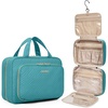 image:imageBAGSMART Toiletry Bag Hanging Travel Makeup Organizer with TSA Approved Transparent Cosmetic Bag Makeup Bag for Full Sized Toiletries MediumPinkBlue