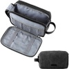 image:imageBAGSMART Toiletry Bag for Men Canvas Travel Toiletry Organizer Dopp Kit Waterresistant Shaving Bag for Toiletries AccessoriesBlackMediumBlack