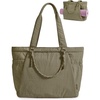 image:imageBAGSMART Yoga Pilates Tote Bag for Women with Knotted Handle Gym Bag  23L lightweight amp waterproof shoulder sling bag gym bag with yoga mat holder for 156 Laptop ideal for work travelOlive Green