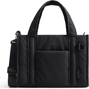 image:imageBAGSMART Boxy Tote Bag for Women Crossbody Bag with Zipper Crush Bow Purses for Travel Work CollegeClassic